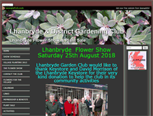 Tablet Screenshot of lhanbrydeflowershow.com